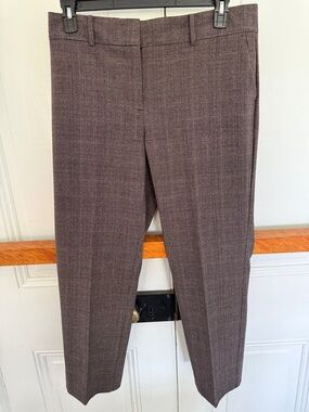 Ann Taylor Factory Brown Plaid Dress Pants